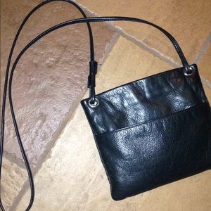 Black Leather Crossbody
